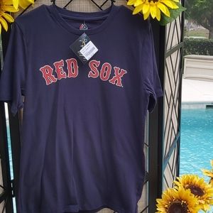 MAJESTIC GENUINE MAJOR LEAGUE REDSOX TSHIRT  XL 18